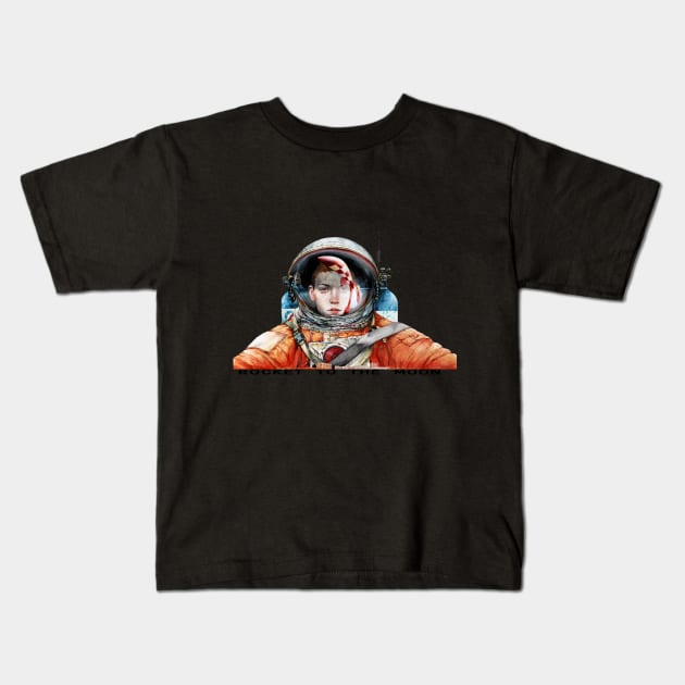 Rocket to the Moon Kids T-Shirt by Julepe